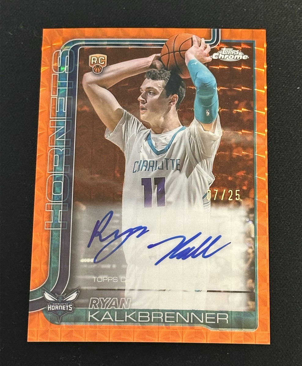2025-26 Topps Chrome Ryan Kalkbrenner #TCAR-RK RC Auto Orange Geometric /25