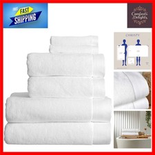 Image of Luxe Heavyweight Turkish Cotton Towel Set - Ultra Soft, Absorbent 730GSM 6 Piece
