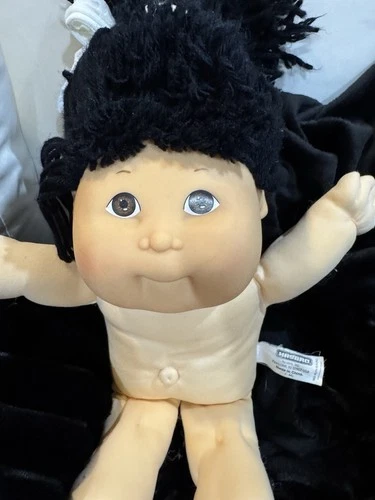 Vintage Asian Dark Haired Cabbage Patch Doll Female Girl Collector