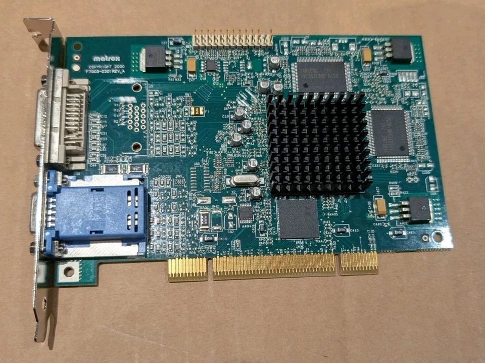 New Matrox Millennium G450 G45FMDVP32DBF 32mb PCI Graphics Card VGA DVI - Image 2 of 4