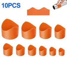10 PCS Precision Pipe Saddle Template Cutting Guide Kit Metal PVC Pipes 3/4"-8"