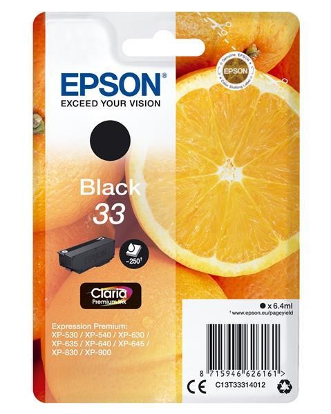 Original Epson Druckerpatrone T3331 Schwarz FüR Expression Premium XP-635 Xp 635-image