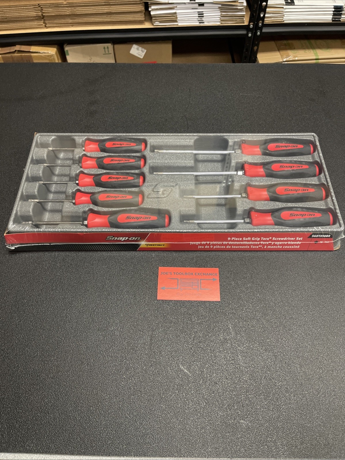 Snap-on Tools NEW 9pc RED Soft Grip T8 - T45 TORX Screwdriver Set ...