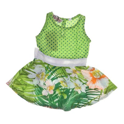 Savage Culture, Kleid, Größe: 86, Grün/Mehrfarbig, Baumwolle, Blumen #PrT