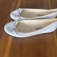 Buffalo London, Ballerinas, Größe: 36 Weiß Leder Damen Neu