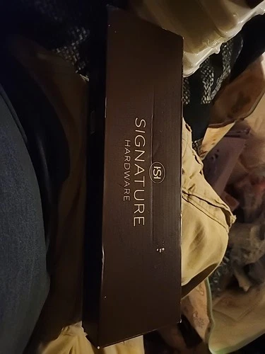 Signature Hardware 12" Wall-Mount Rainfall Shower Arm - Aged Brass - Picture 1 of 2