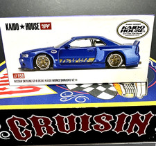 Kaido House 1:64 Nissan Skyline GT-R (R34) Shinjuku V2 Blue KHMG158