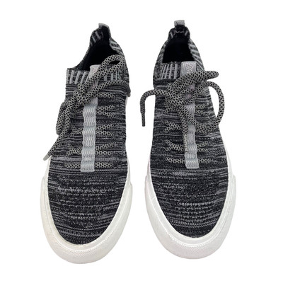 Blowfish Malibu Mazaki Knit Sneakers Women's Size 6 Gray Lace Up Casual Shoes