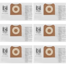 3-15 Pack VF3501 Dust Bags Size C Compatible for Ridgid & Workshop 3-4.5 Gallon