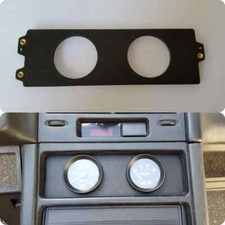 1988-1991 Honda Crx Ef Civic Climate Control Gauge Pod 2 Hole Delete Trim 89 90