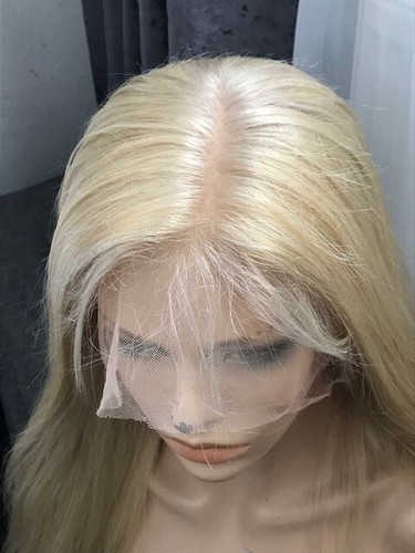 Blonde Full Lace Wig, 100% Human Hair Brand New BLONDE . 22” - Picture 3 of 8