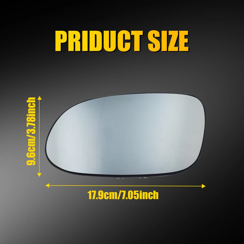 Espejo retrovisor térmico de vidrio con respaldo lado izquierdo para Mercedes-Benz SLK320 SLK230 SLK32 Foto 3 de 4