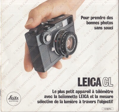 LEITZ Leica CL Camera Compact Telemeter Kamera *Vintage Booklet