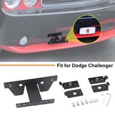 Metal Front License Plate Holder Accessories Kit For Dodge Challenger 2009-2014