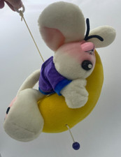 Diddl Maus Spieluhr auf Mond ca. 28cm zum aufhängen Plüschfigur Stofftier