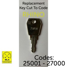 Euro Locks Key Cut To Code From 25001 - 27000 Eurolock Keys 
