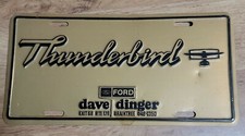 Vintage Thunderbird License Plate Dave Dinger...
