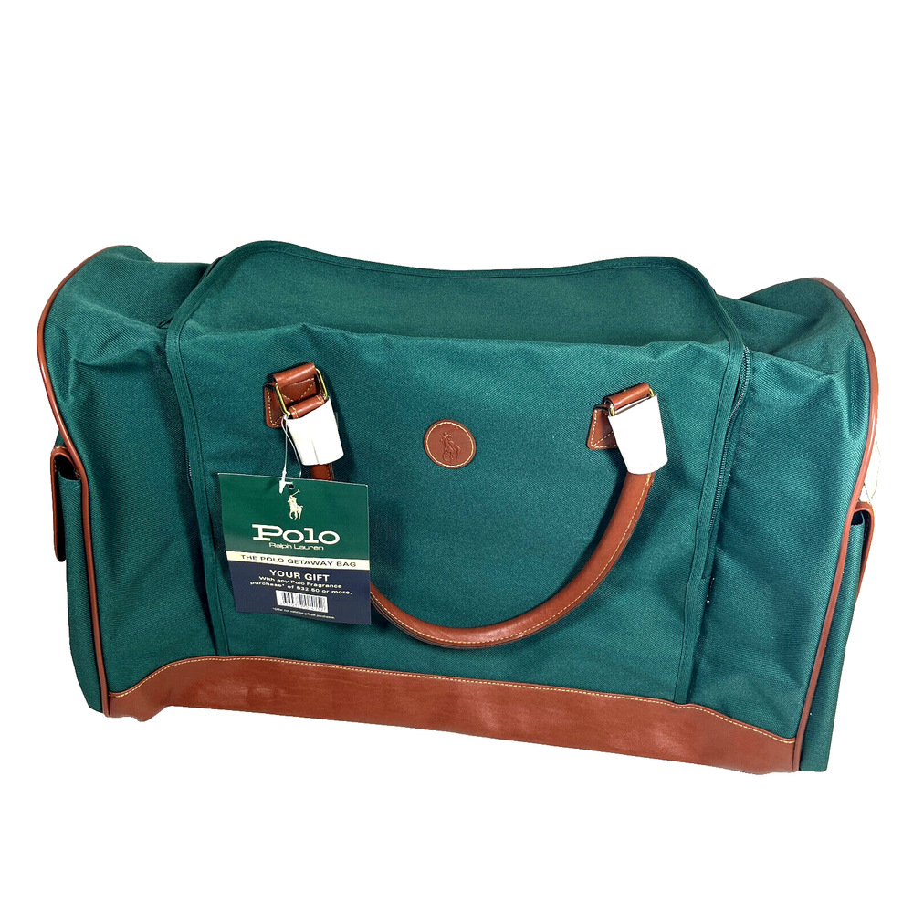 Ralph Lauren Polo Getaway bag green fabric duffle 21