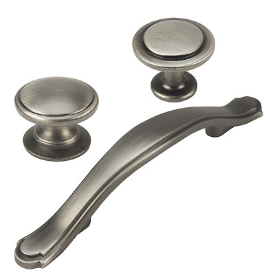Cosmas 5560, 4702 and 8816 Series Antique Silver Cabinet Pulls and Knobs