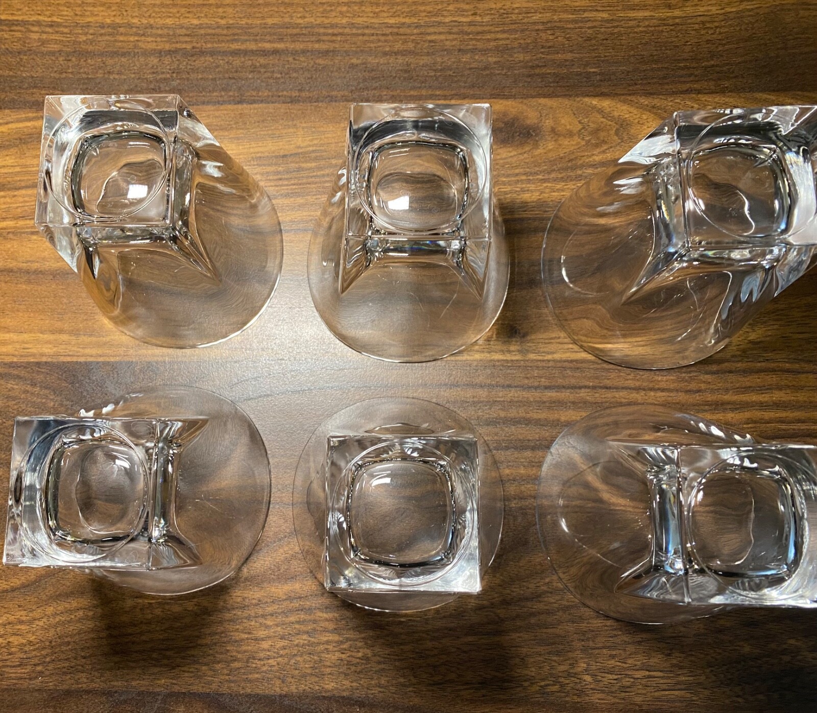 6 Royal Crystal Rock RCR Fusion Ultraclear Crystal Old Fashioned Whiskey Glasses