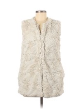 Dylan Women Ivory Faux Fur Vest Xs