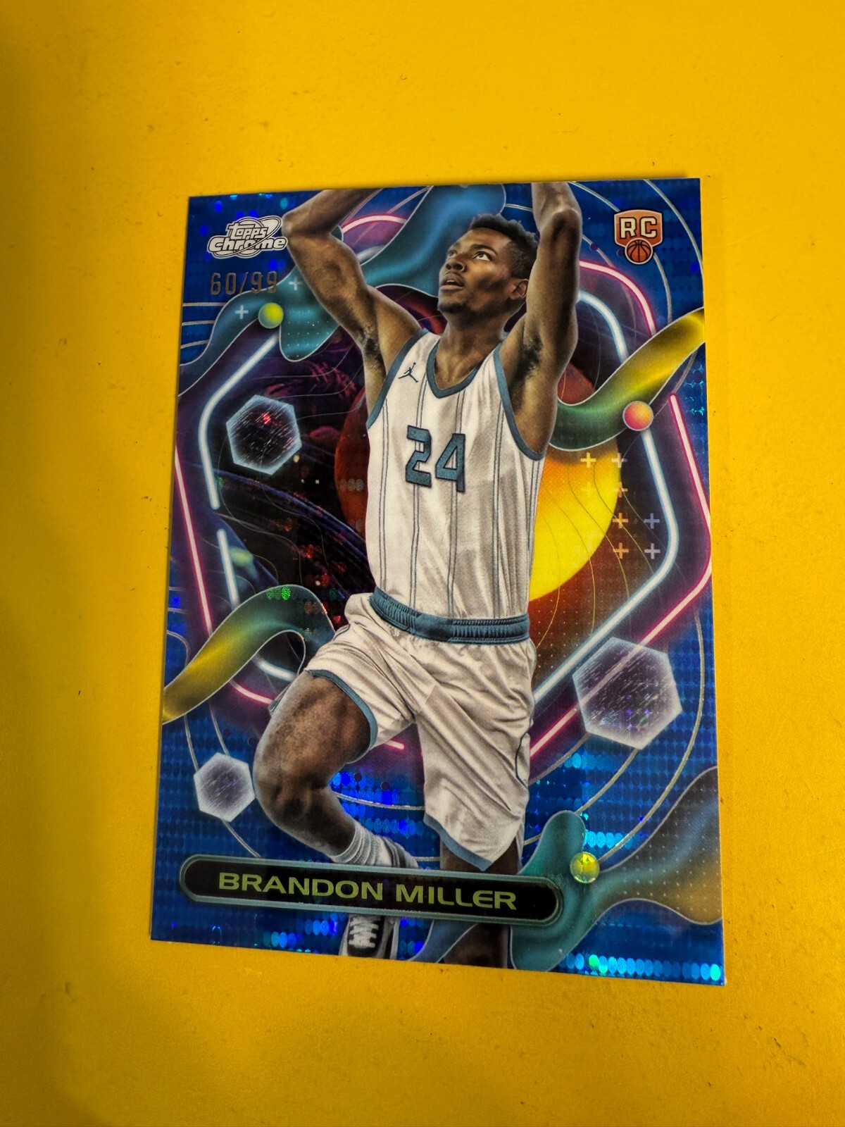 DA93984 2023-24 Topps Cosmic Chrome Blue Moon Refractor RC  Brandon Miller /99