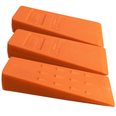 3 Felling Bucking 5-1/2'' Wedges High Impact ABS Plastic Double Falling Made USA