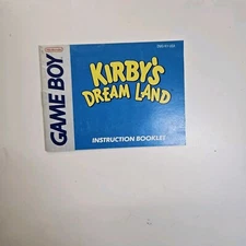 Kirby's Dream Land Nintendo Game Boy Instruction Manual Booklet ONLY