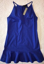J Crew Dress 4 Flutter Hem Sundress $88 f4007 Cobalt Blue NWT