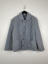 Giesswein Thick Wool Alpaca Mix Austrian Jacket Coat Size 42 Approx Uk 14/16