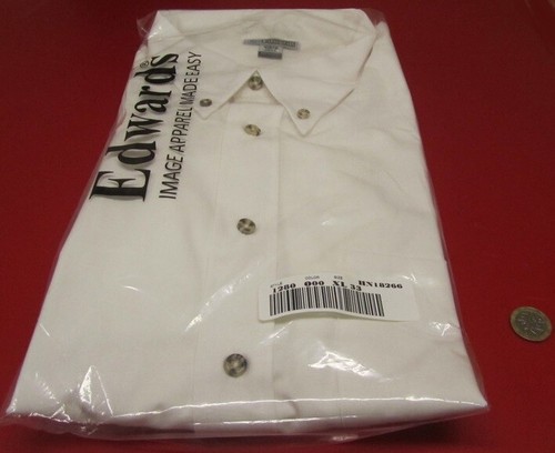Men's Long Sleeve Edwards White Shirt Poplin 1280 S, XL, 4XL, 5XL - Picture 14 of 33