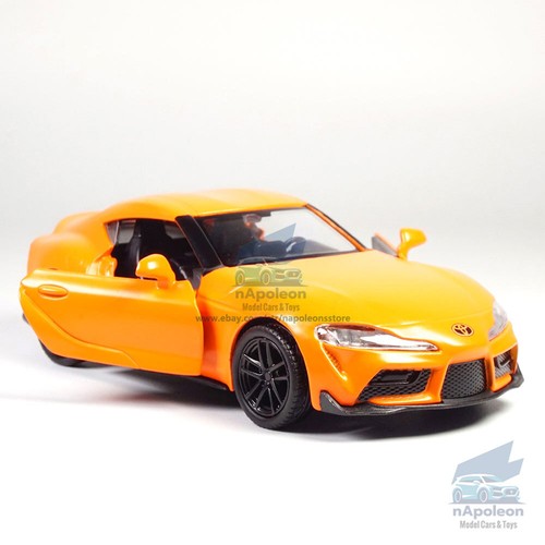 1/36 Toyota Supra Hot Hatch Model Car Diecast Toy Vehicle Collection Matt Orange - Imagen 10 de 12