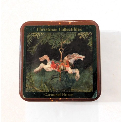 Vintage Willitts Designs Carousel Horse Christmas Ornament 4 x 3 Head Up 5304 - Picture 3 of 10