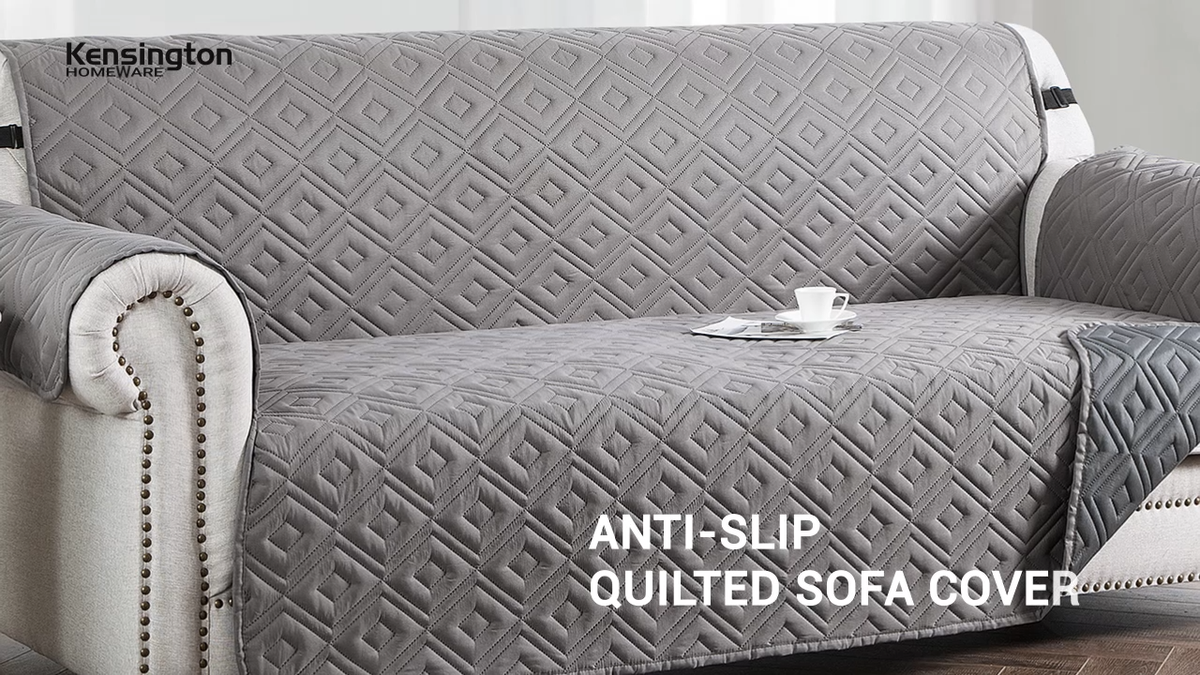 Non Slip Quilted Sofa Cover Waterproof Couch Covers Pet Protector Sofa Throw