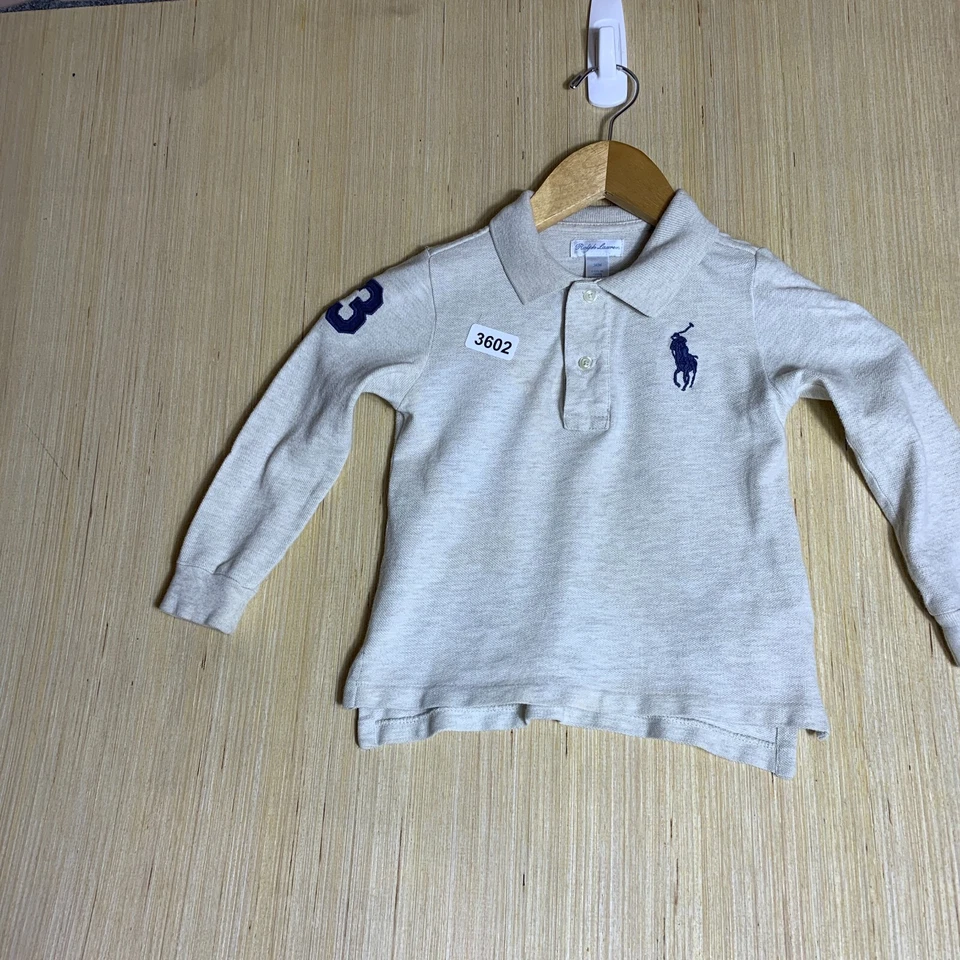 Polo Ralph Lauren Niño 24 Meses Gris Manga Larga Niño Abotonado #3 Foto 2 de 4