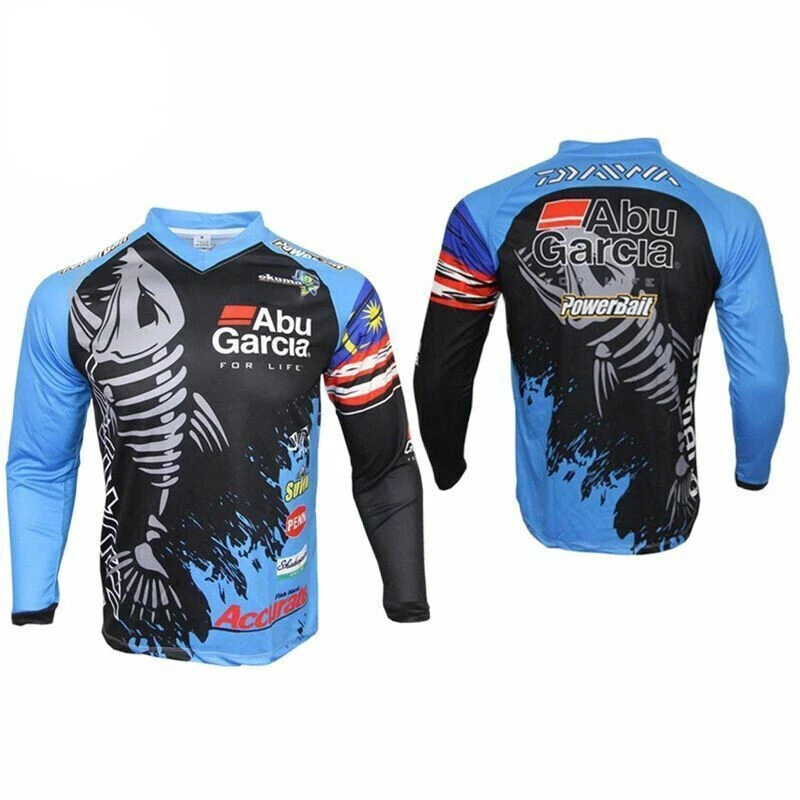 Men Pro Fishing Speed Dry Jersey Outdoor Breathable Long Sleeve Clothes