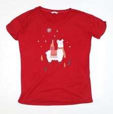 Boux Avenue Womens Red Polyester Blend Top Dress Size M