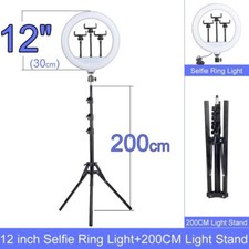 Selfie Ring Dimmable LED Light with Stand without Tripod Photography Accessories
