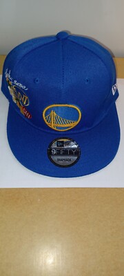 Men s Golden State Warriors New Era Royal Official Team Color 9FIFTY Adjustable 