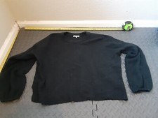 MADEWELL Sweater Mens Size XL Black Long Sleeve Crewneck Knit Wool Blend S174