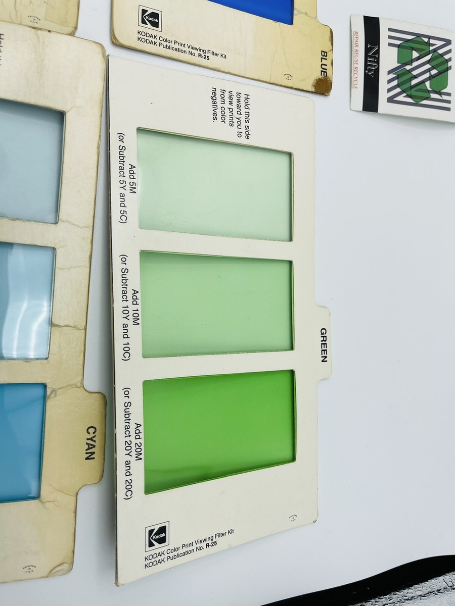 KODAK R-25 COLOR PRINT VIEWING FILTER KIT CAT. E150.0735 KODAK R-25 COLOR PRINT VIEWING FILTER KIT CAT. E150.0735