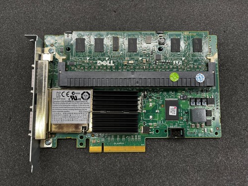 Dell PERC 6/E 512MB SAS RAID Controller PN: J155F - Picture 2 of 4