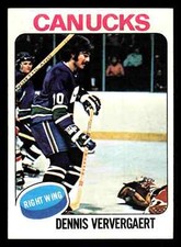 1975-76 Topps Dennis Ververgaert #42 - Vancouver Canucks