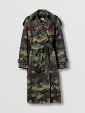 Burberry Ladies Trench Coat Pinmore Camouflage Size Uk8/us6 Oversize New & Tags