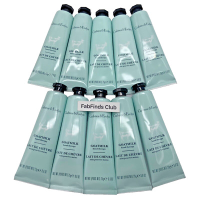 Crabtree & Evelyn Hand Therapy Cream Goat Milk Sealed 9oz (10x0.9oz) Travel Sz