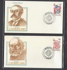 FRANCE 1980 2 FDC ARISTIDE BRIAND PRIME MINISTER ST BEBEDICT EUROPA