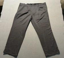 Dockers Original Men's Slacks 40x32 Brown Pleated CUFFED RELAX FIT NWT