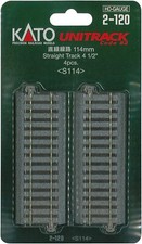 KATO HO Gauge Straight track 114mm 4 pieces 2-120
