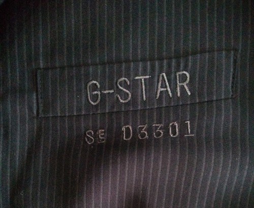 Herren G-Star 3301 schwarz intelligent Nadelstreifen Blazer Jacke L 40 Zoll Brustkorb - Bild 5 von 22