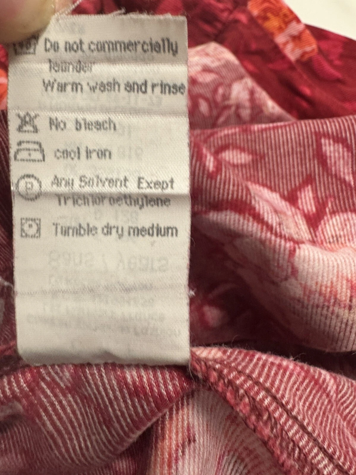 Abito Kenzo Jungle rosso e rosa velluto a coste motivo rosa bambina pinafore taglia 8 anni